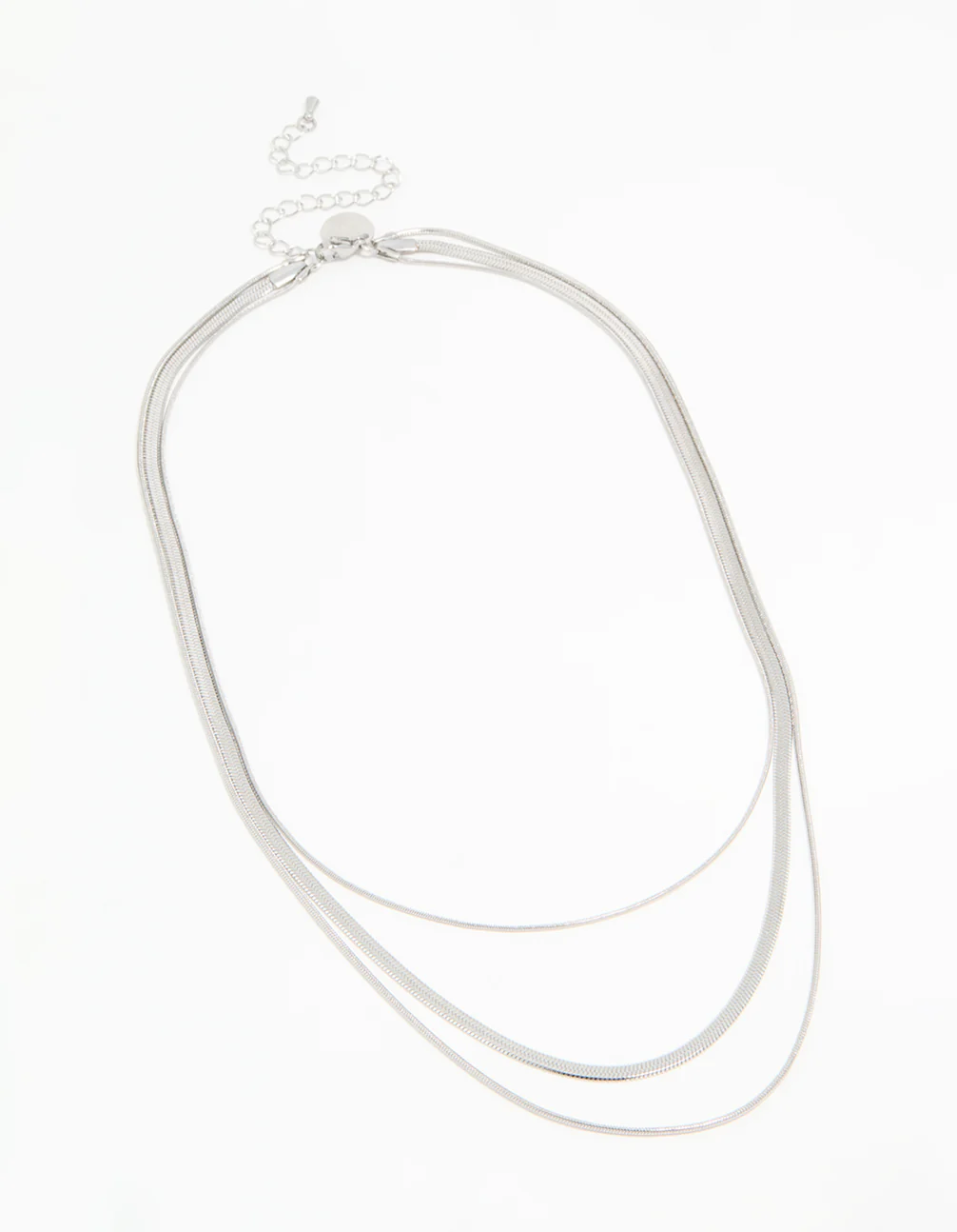 Waterproof Stainless Steel Triple Row Chain Necklace - Image 2
