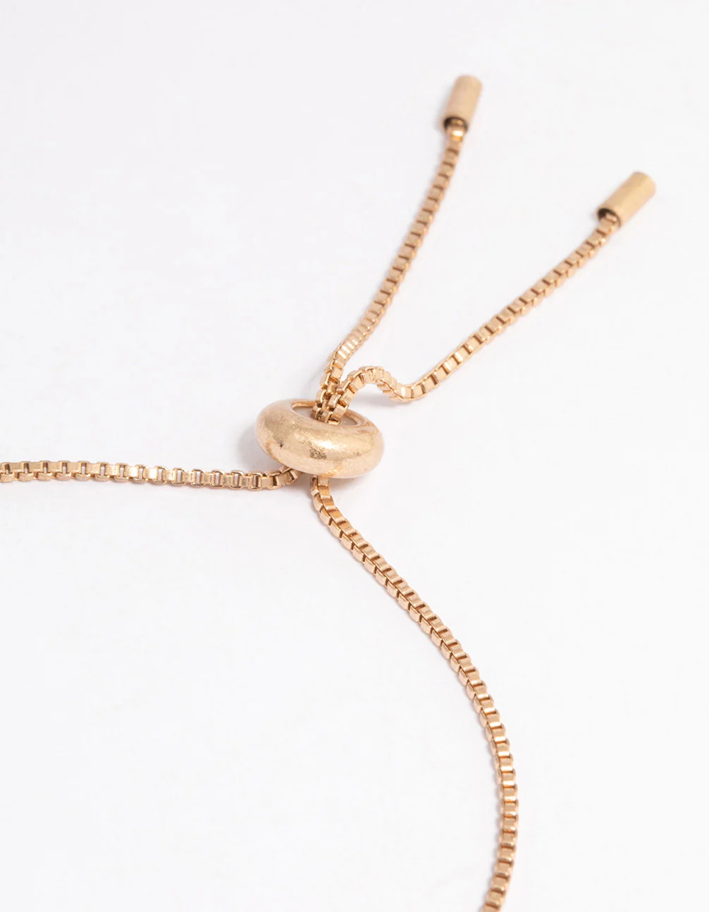 Worn Gold Green Bar Toggle Bracelet - Image 3