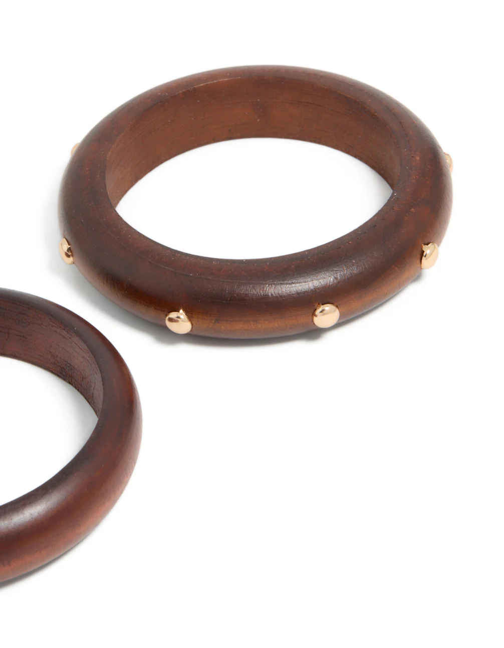 Wooden Studded Bangles 2-Pack - Image 3