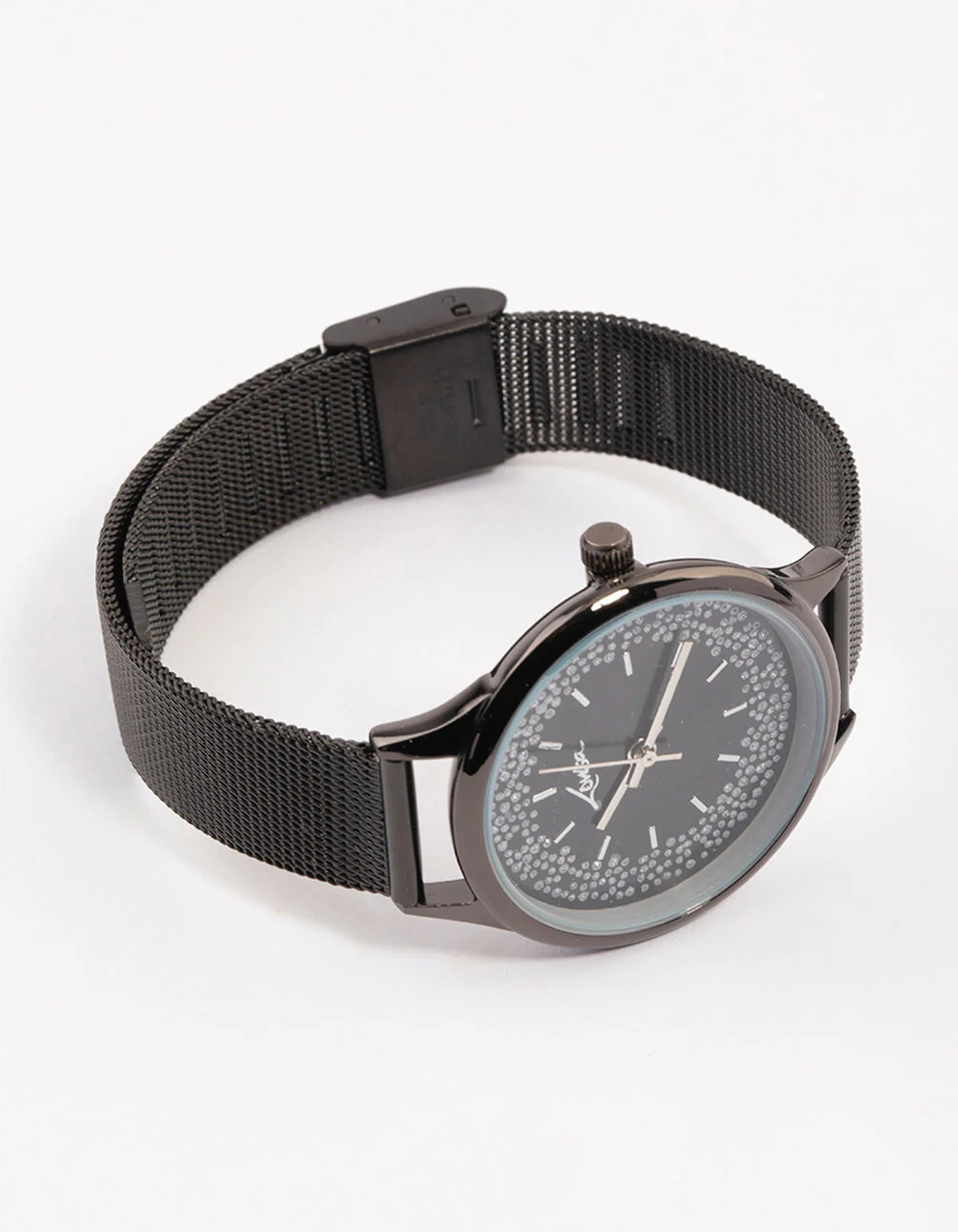 Black Glitter Double Watch - Image 3