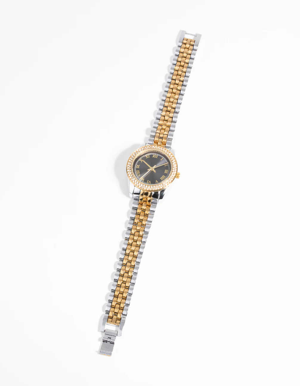 Mixed Metal Link Strap Watch - Image 2