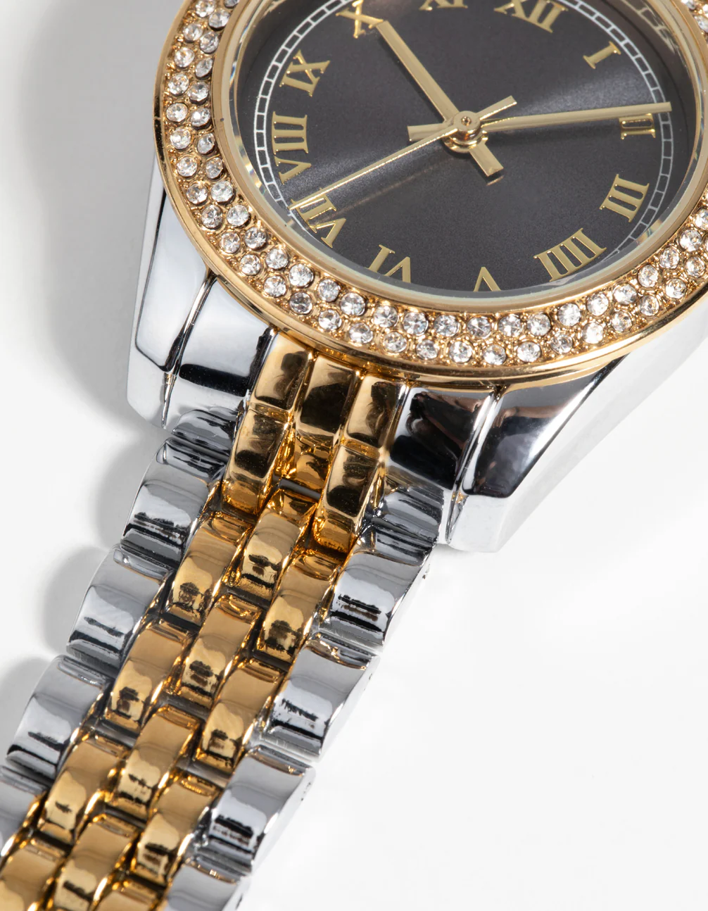 Mixed Metal Link Strap Watch - Image 3