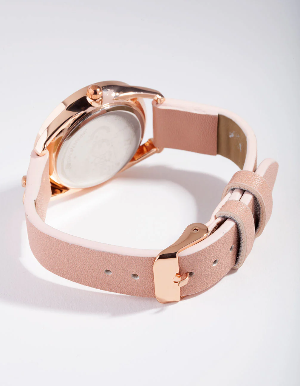 Rose Gold Bee PU Strap Watch - Image 3