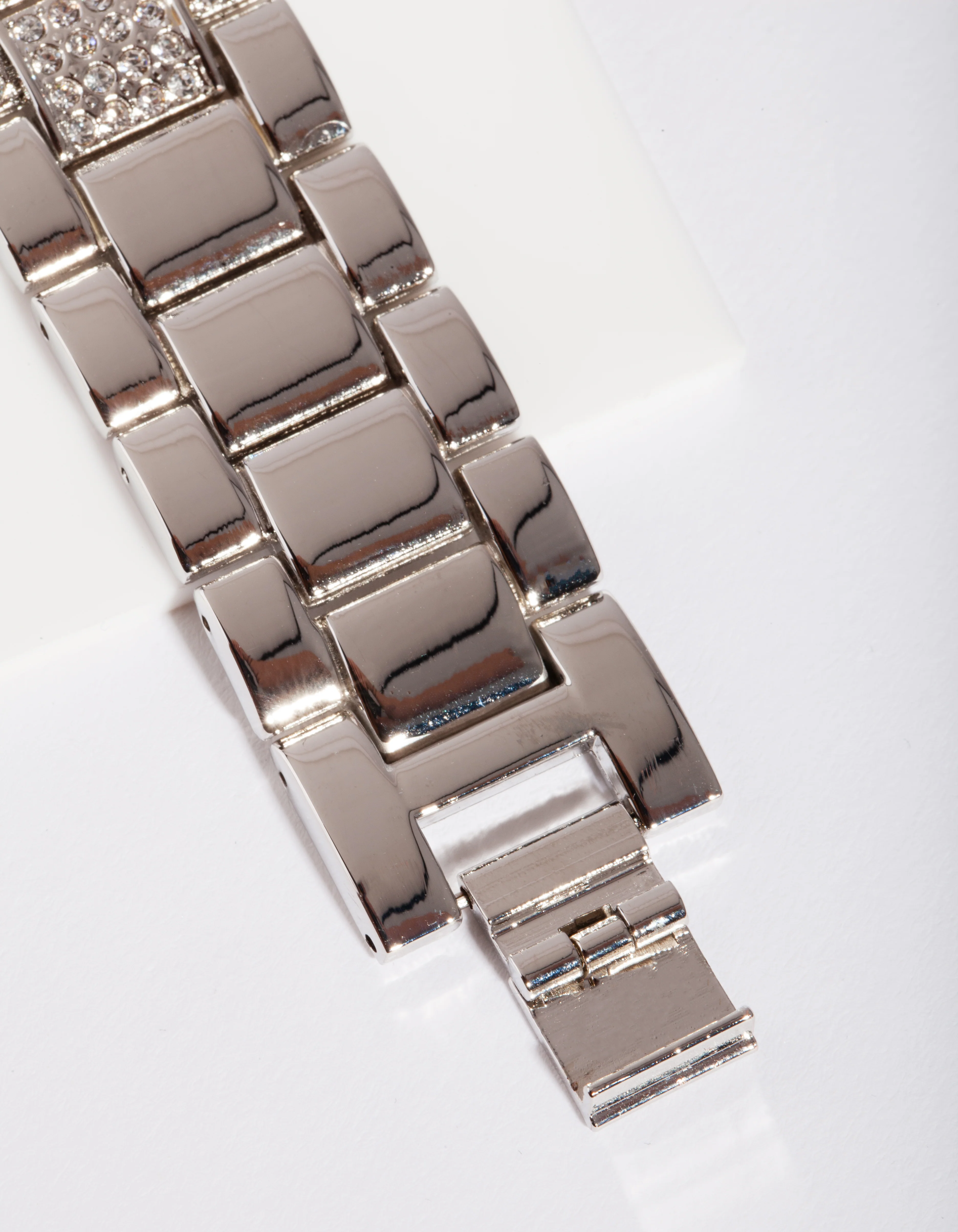 Silver Large Mega Bling Watch - Image 3