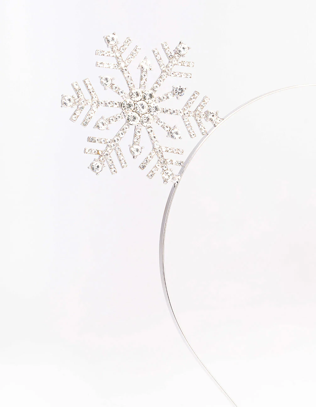 Silver Diamante Snowflake Headband - Image 2