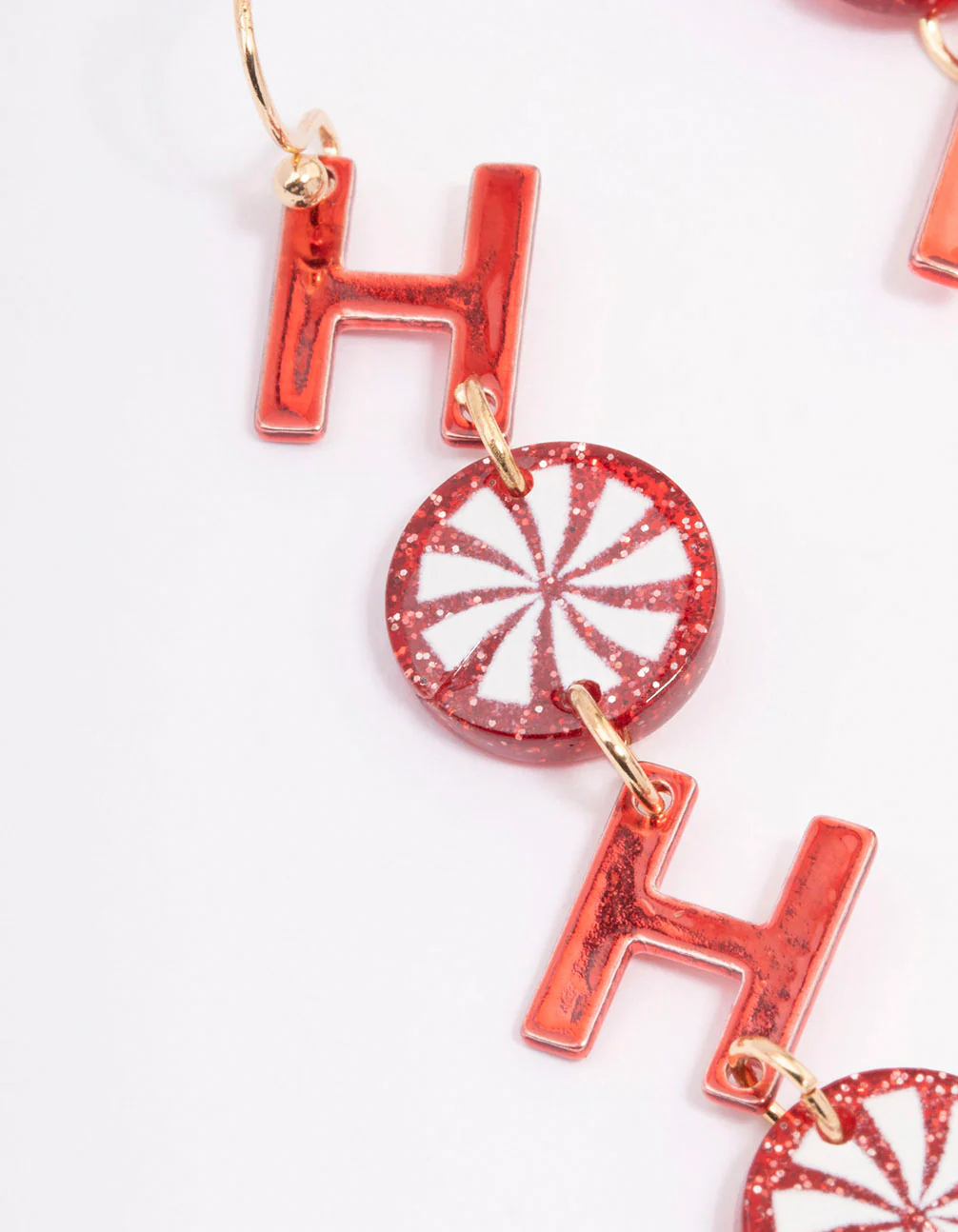 Red HoHo Candy Drop Earrings - Image 2