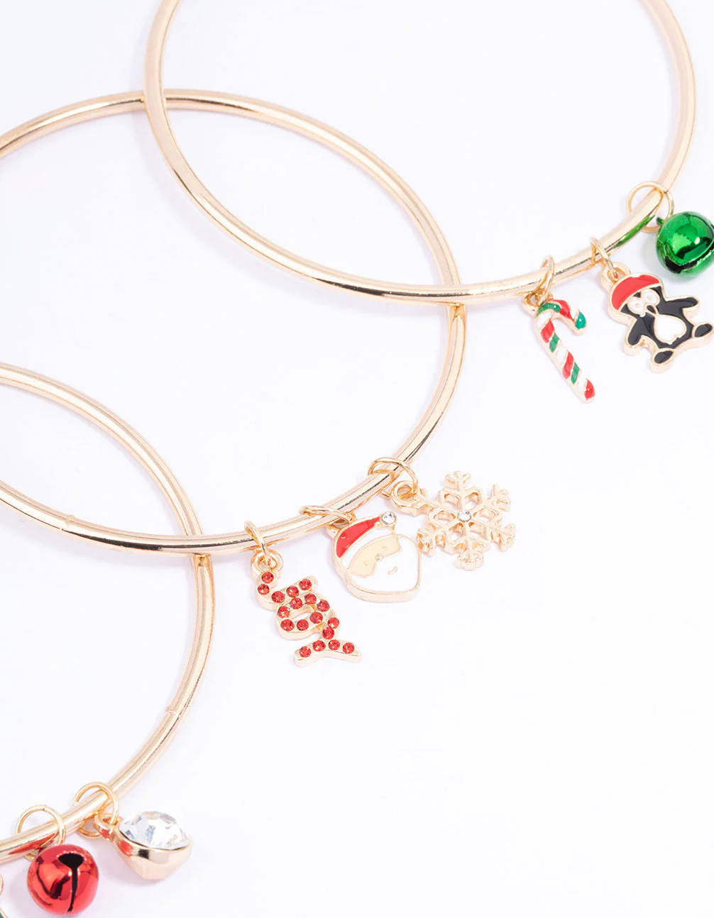 Gold Christmas Charm Bangle Pack - Image 2