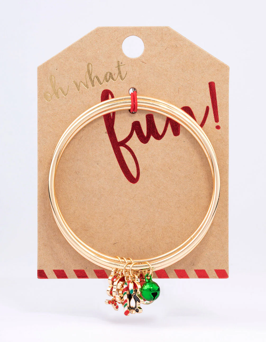 Gold Christmas Charm Bangle Pack - Image 3